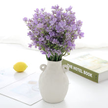 Load image into Gallery viewer, Forget Me Not Artificial Purple Flowers Table Centerpiece Décor 

