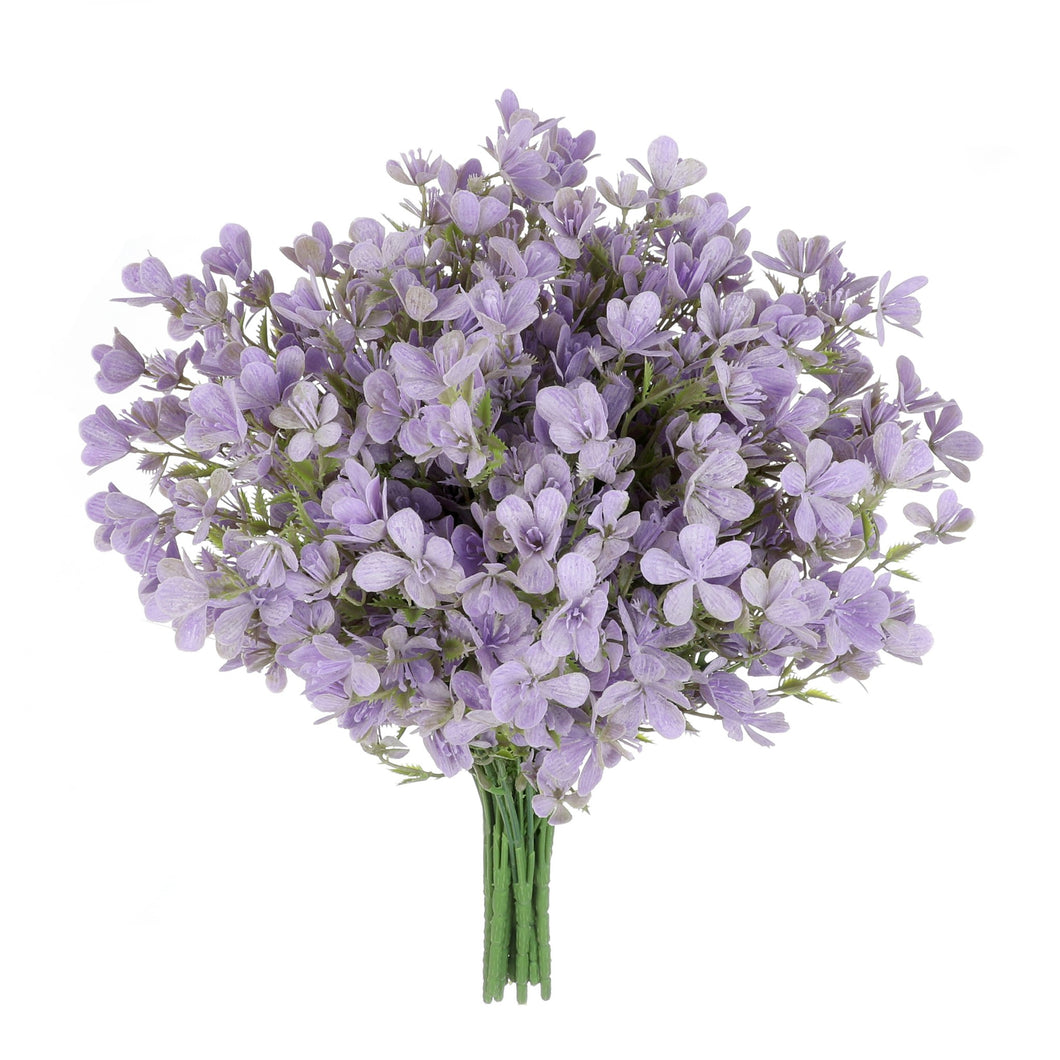 Forget Me Not Faux Purple Flowers 
