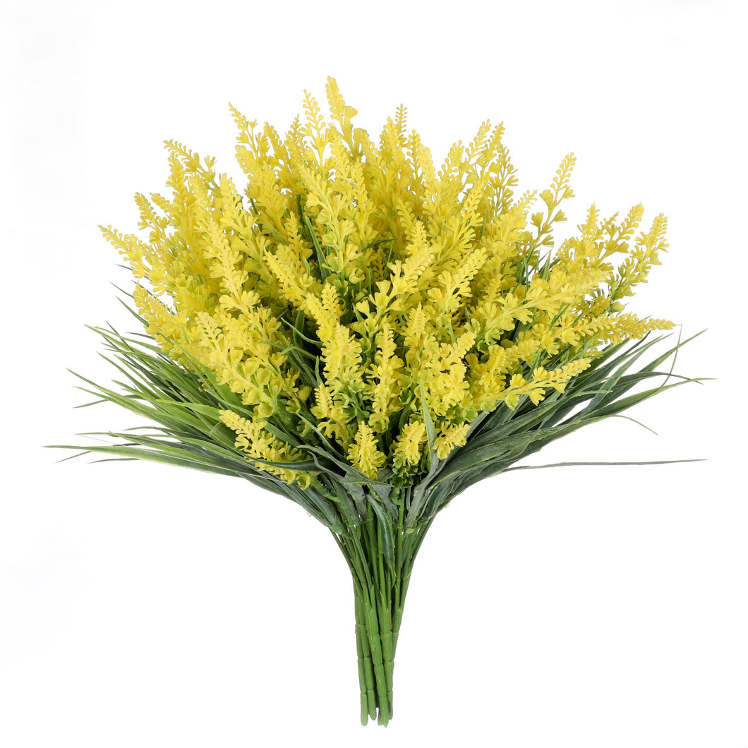 yellow lavender artificial flowers