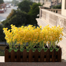 Load image into Gallery viewer, Forget Me Not Yellow Artificial Flowers Outdoor Balcony Décor 
