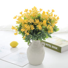 Load image into Gallery viewer, yellow ranunculus artificial flowers green leaves home décor 

